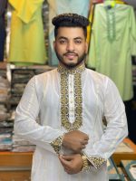 অরিজিনাল ধুতি কটন পাঞ্জাবি কোডঃ H431 - Image 3