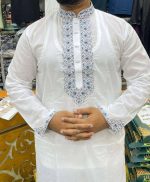 অরিজিনাল ধুতি কটন পাঞ্জাবি কোডঃ H431 - Image 5